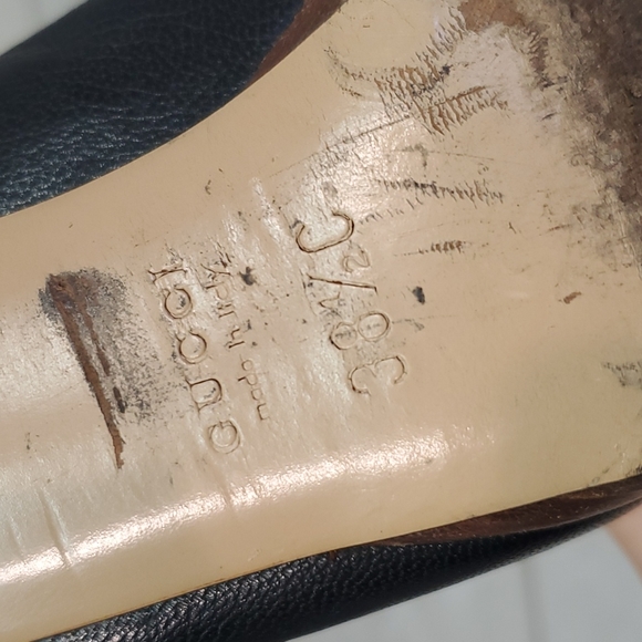Gucci Black Platform Pump High Heels shoes 171372 sz 38.5C US 8.5 - Picture 11 of 14